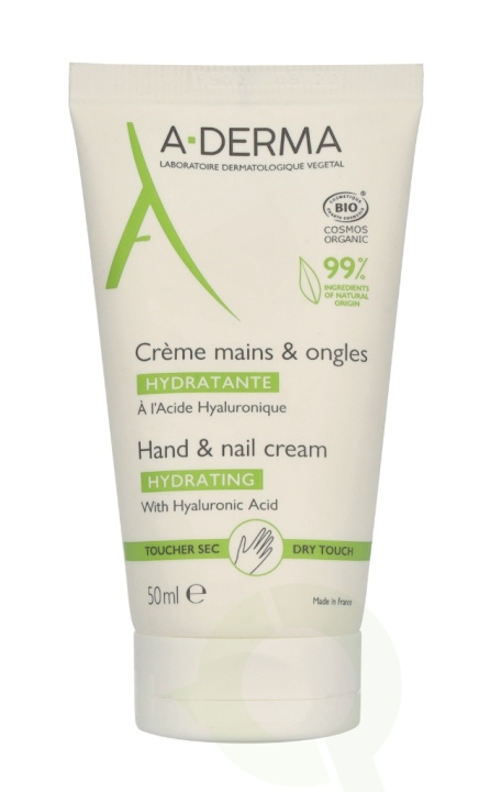 A-Derma Hydrating Hand & Nail Cream 50 ml i gruppen HELSE OG SKJØNNHET / Manikyr/pedikyr / Håndkrem hos TP E-commerce Nordic AB (D07808)