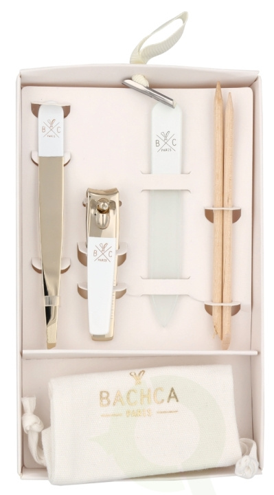 Bachca Paris Manicure Set 4 piece 1x Nail Clipper/1x Tweezer/1x Cuticle Remover/1x Nail File i gruppen SPORT, FRITID & HOBBY / Tilbehør / Annet tilbehør hos TP E-commerce Nordic AB (D07881)