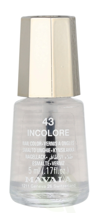 Mavala Nail Colour 5 ml #43 Incolore i gruppen HELSE OG SKJØNNHET / Manikyr/pedikyr / Neglelakk hos TP E-commerce Nordic AB (D07886)
