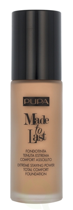 Pupa Milano Pupa Made To Last Total Comfort Foundation SPF10 30 ml #050 Beige Sand i gruppen HELSE OG SKJØNNHET / Makeup / Makeup ansikt / Foundation hos TP E-commerce Nordic AB (D07900)