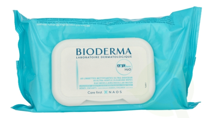 Bioderma ABCDerm H2O Lingettes Pack De 60 1 piece i gruppen HELSE OG SKJØNNHET / Makeup / Sminkefjerner hos TP E-commerce Nordic AB (D07972)