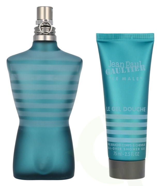 Jean Paul Gaultier Le Male Giftset 200 ml Edt Spray 125ml/Shower Gel 75ml i gruppen HELSE OG SKJØNNHET / Duft og parfyme / Parfyme / Parfyme for han hos TP E-commerce Nordic AB (D08055)