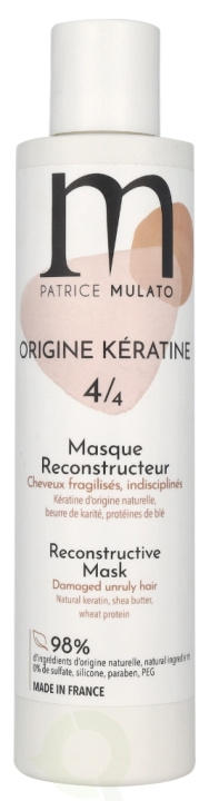 Patrice Mulato P. Mulato Origine Keratine 4/4 Rekonstruksjonsmaske 200 ml i gruppen HELSE OG SKJØNNHET / Hår & styling / Hårpleie / Hårmaske hos TP E-commerce Nordic AB (D08274)