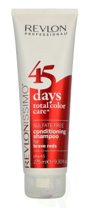 Revlon Revlonissimo 45 Days TTC Conditioning Shampoo For Brave Reds 275 ml i gruppen HELSE OG SKJØNNHET / Hår & styling / Hårpleie / Sjampo hos TP E-commerce Nordic AB (D08288)