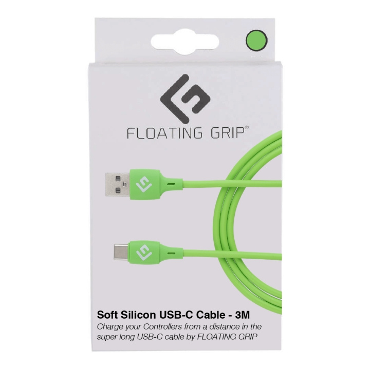 FLOATING GRIP 3M USB-C-kabel i silikon (grønn) i gruppen Datautstyr / Kabler og adaptere / USB / USB-C hos TP E-commerce Nordic AB (D08498)