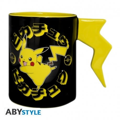 Abysse POKEMON - Krus 3D håndtak - Pikachu lyn i gruppen SPORT, FRITID & HOBBY / Morsomme produkter / Kopper hos TP E-commerce Nordic AB (D08627)