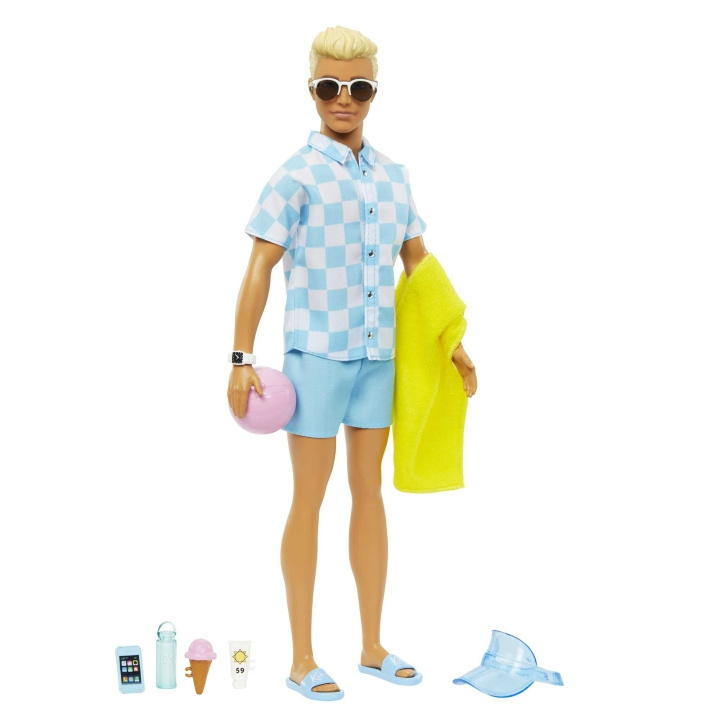 Barbie Ken på stranden (HPL74) i gruppen LEKER, BARN OG BABY / Leker / Dukker & tilbehør hos TP E-commerce Nordic AB (D08860)