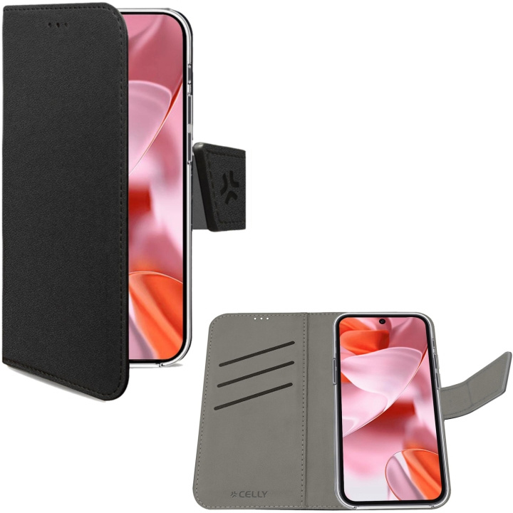 Celly Lommebokveske Google Pixel 9 / Pixel 9 Pro Svart i gruppen SMARTTELEFON & NETTBRETT / Mobilbeskyttelse / Google hos TP E-commerce Nordic AB (D09094)