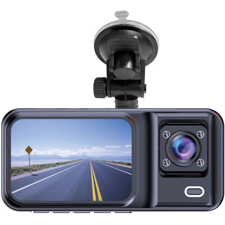 Denver Bilkamera med doble linser (foran og bak) i gruppen Bil / Billyd & Multimedia / Dashcams, Action kameraer og tilbehør / Dashcams hos TP E-commerce Nordic AB (D09098)