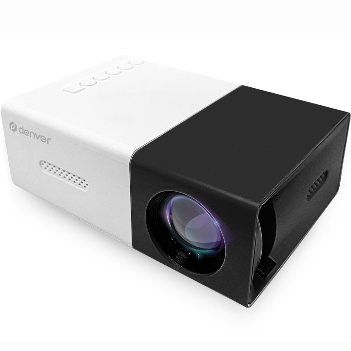 Denver Miniprojektor med HDMI, USB-C og MicroSD-kortleser i gruppen Elektronikk / Lyd & Bilde / Hjemmekino, HiFi og bærbar / Projektorer og tilbehør hos TP E-commerce Nordic AB (D09104)