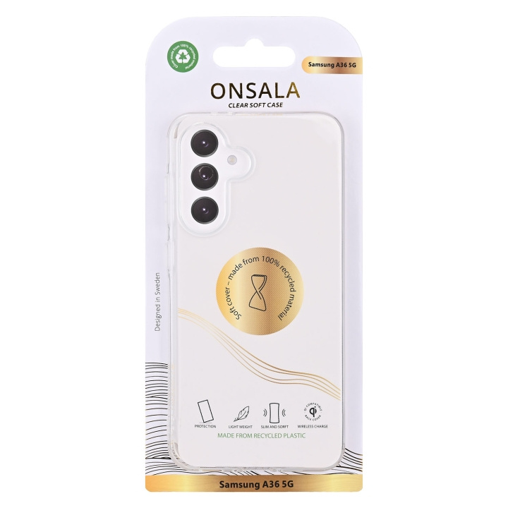 Onsala Mobildeksel Samsung A36 5G TPU Resirkulert Transparent i gruppen SMARTTELEFON & NETTBRETT / Mobilbeskyttelse / Samsung hos TP E-commerce Nordic AB (D09173)