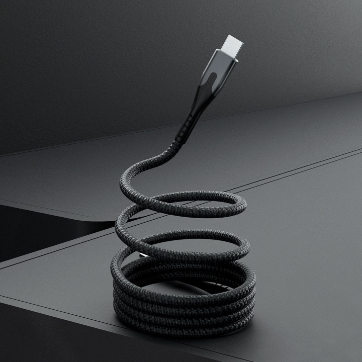 STATIK Magnetisk Kabel Magstack Pro USB-C Til USB-C Svart 2m i gruppen Datautstyr / Kabler og adaptere / USB / USB-C hos TP E-commerce Nordic AB (D09185)