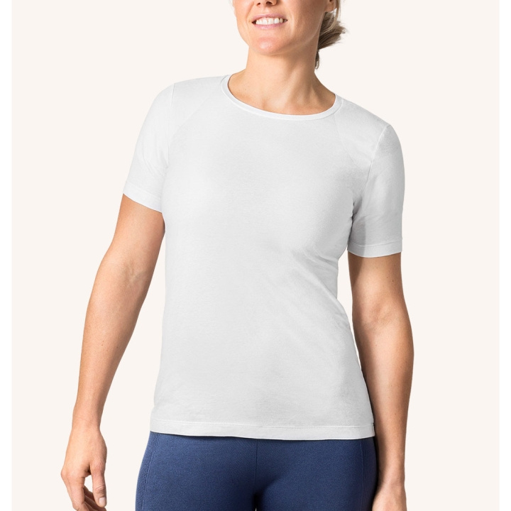 SWEDISH POSTURE T-shirt Dame Alignment Bomull Hvit XS i gruppen SPORT, FRITID & HOBBY / Tilbehør / T-shirts hos TP E-commerce Nordic AB (D09229)