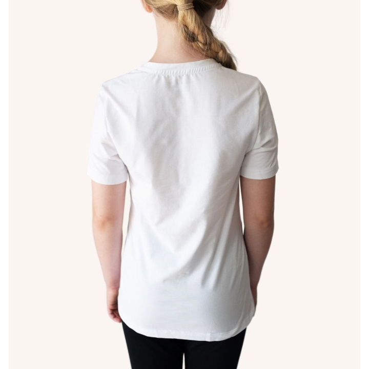 SWEDISH POSTURE T-shirt Barn Alignment Bomull Hvit XXXS i gruppen SPORT, FRITID & HOBBY / Tilbehør / T-shirts hos TP E-commerce Nordic AB (D09241)