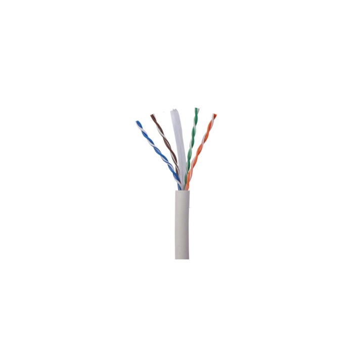 North Nätverkskabel Cat6A UTP Vit 25m kontaktlös Solid 10Gb/s 500MHz 26awg CM i gruppen Datautstyr / Kabler og adaptere / Nettverk / Cat6 hos TP E-commerce Nordic AB (D09258)