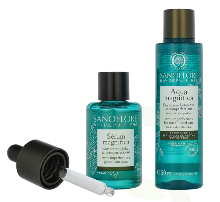 Sanoflore Magnifica 10 Years Anti-Imperfections Set 80 ml Serum 30 ml/Aqua 50 ml i gruppen HELSE OG SKJØNNHET / Hudpleie / Ansikt / Hudserum hos TP E-commerce Nordic AB (D09399)