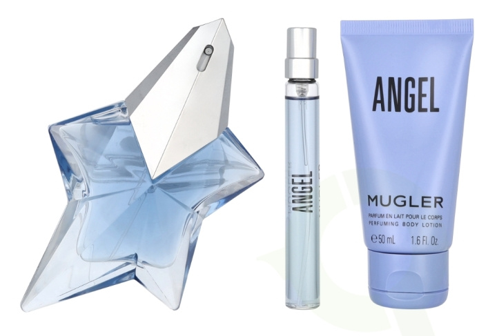 Thierry Mugler Angel Giftset 110 ml Edp Spray 50ml/Edp Spray 10ml/Lotion 50ml i gruppen HELSE OG SKJØNNHET / Duft og parfyme / Parfyme / Parfyme for henne hos TP E-commerce Nordic AB (D09440)