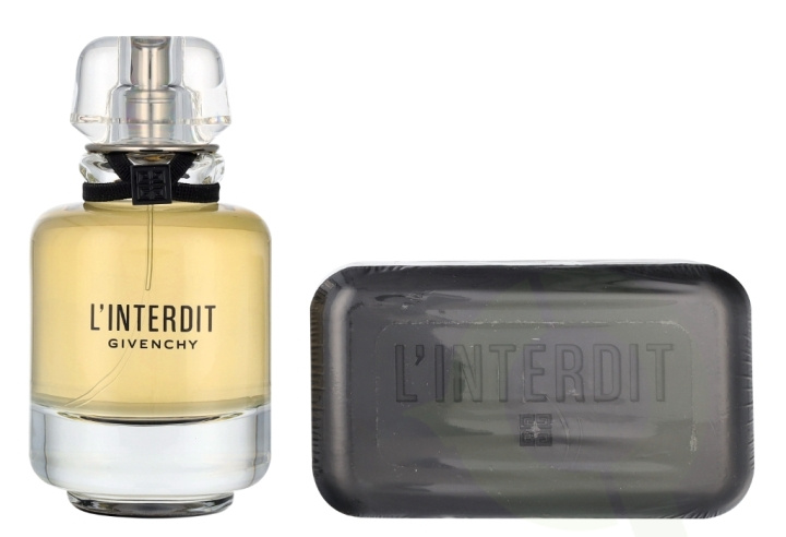 Givenchy L\'Interdit Giftset 200 ml Edp Spray 50ml/Perfumed Soap 150gr i gruppen HELSE OG SKJØNNHET / Duft og parfyme / Parfyme / Parfyme for henne hos TP E-commerce Nordic AB (D09472)