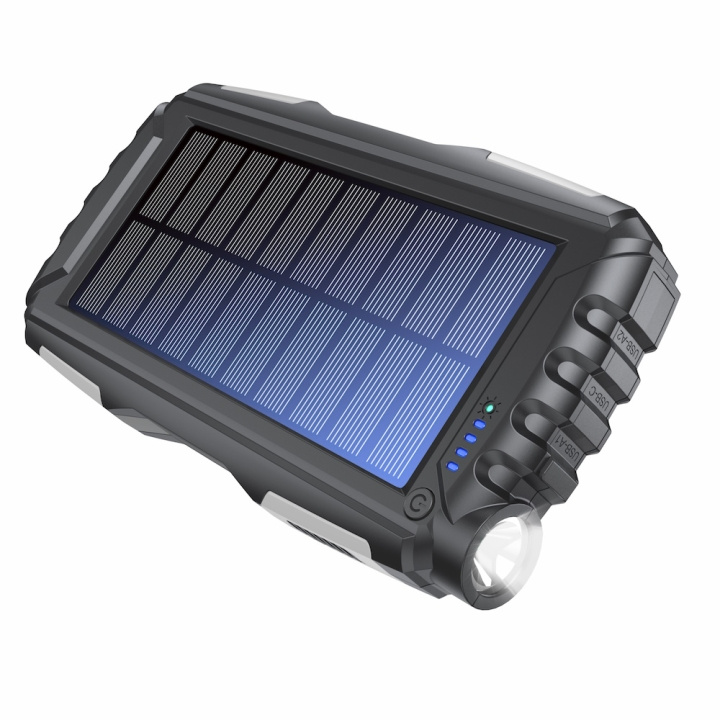 Denver PSO-20010 MK2 Solar Powerbank 20000 mAh i gruppen SMARTTELEFON & NETTBRETT / Ladere og Kabler / Powerbanks hos TP E-commerce Nordic AB (D10228)