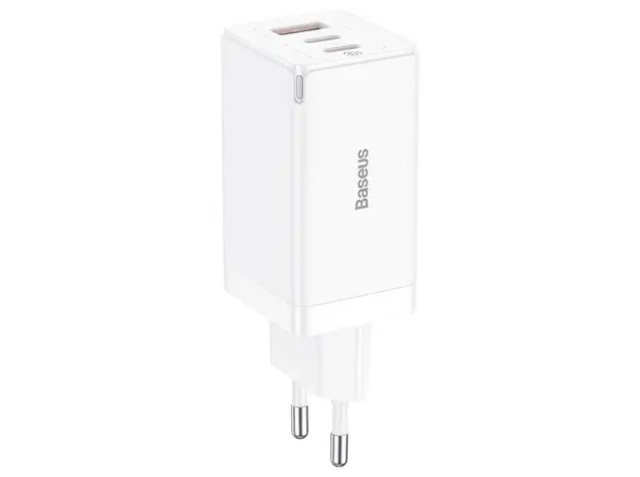 Baseus GaN5 Pro strömförsörjningsadapter 65Watt Vit i gruppen SMARTTELEFON & NETTBRETT / Ladere og Kabler / Vegglader / Vegglader Type C hos TP E-commerce Nordic AB (D10245)