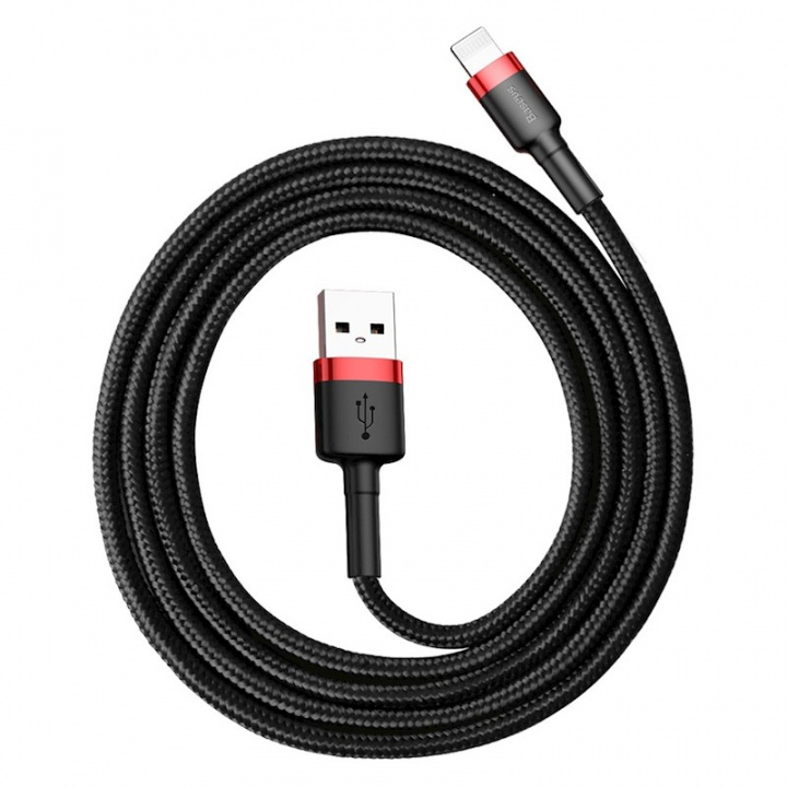 Baseus Cafule Lightning-kabel 1m i gruppen SMARTTELEFON & NETTBRETT / Ladere og Kabler / Kabler / Kabler Lightning hos TP E-commerce Nordic AB (D10319)