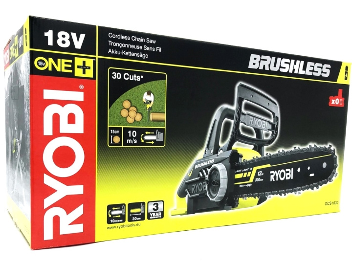 Ryobi One+ OCS1830 Motorsåg Elektrisk 3,2kg i gruppen HJEM, HUS OG HAGE / Hageprodukter / Hageredskap hos TP E-commerce Nordic AB (D10387)