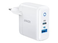 Anker PowerPort Strömförsörjningsadapter 35Watt Europlug (ström CEE 7/16) GaN i gruppen SMARTTELEFON & NETTBRETT / Ladere og Kabler / Vegglader / Vegglader Type C hos TP E-commerce Nordic AB (D10432)
