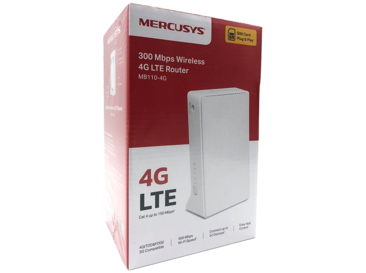 TP-Link Mercusys MB110-4G V1 trådlös router Desktop i gruppen Datautstyr / Nettverk / Routere hos TP E-commerce Nordic AB (D10573)
