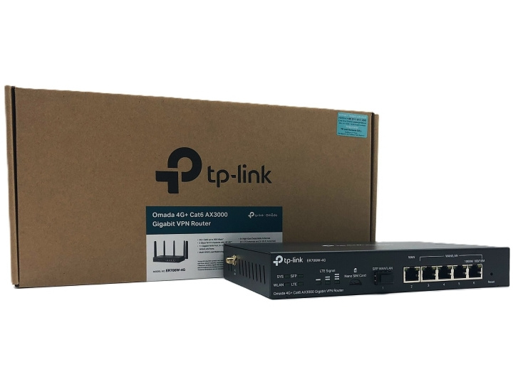 TP-Link Omada ER706W-4G V1 trådlös router Desktop Väggmonterbar i gruppen Datautstyr / Nettverk / Routere hos TP E-commerce Nordic AB (D10630)