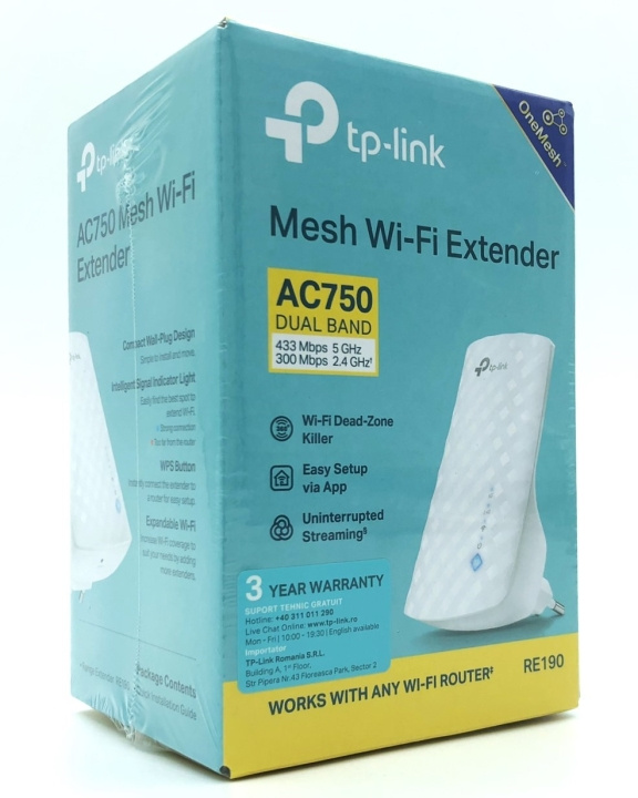 TP-Link RE190 WiFi Range Extender Extern i gruppen Datautstyr / Nettverk / Extenders hos TP E-commerce Nordic AB (D10642)