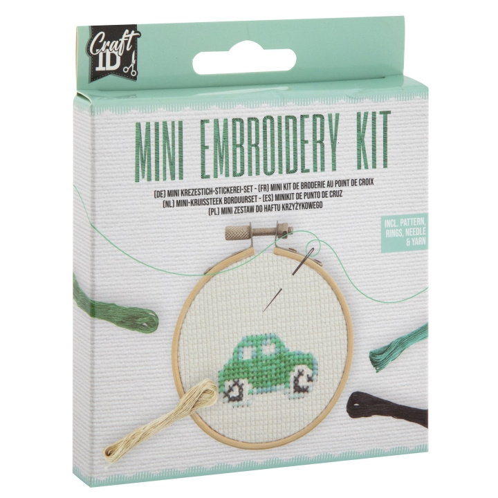 Craft ID Mini broderisett - Bil (CR1712) i gruppen LEKER, BARN OG BABY / Leker / Håndtverk hos TP E-commerce Nordic AB (D10764)