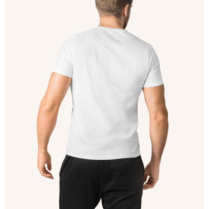 SWEDISH POSTURE Alignment T-Shirt Cotton XXL Men White i gruppen SPORT, FRITID & HOBBY / Tilbehør / T-shirts hos TP E-commerce Nordic AB (D11355)