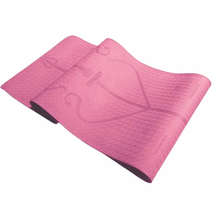 Fitpaddy Yogamatte rosa i gruppen SPORT, FRITID & HOBBY / Treningsutstyr / Treningstilbehør hos TP E-commerce Nordic AB (D11518)