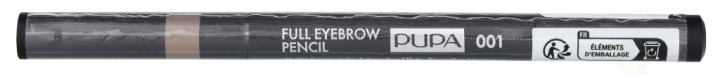 Pupa Milano Pupa Full Eyebrow Pencil 0,2 g #001 Blonde i gruppen HELSE OG SKJØNNHET / Makeup / Øyne og øyebryn / Øyenbrynspenn hos TP E-commerce Nordic AB (D11650)