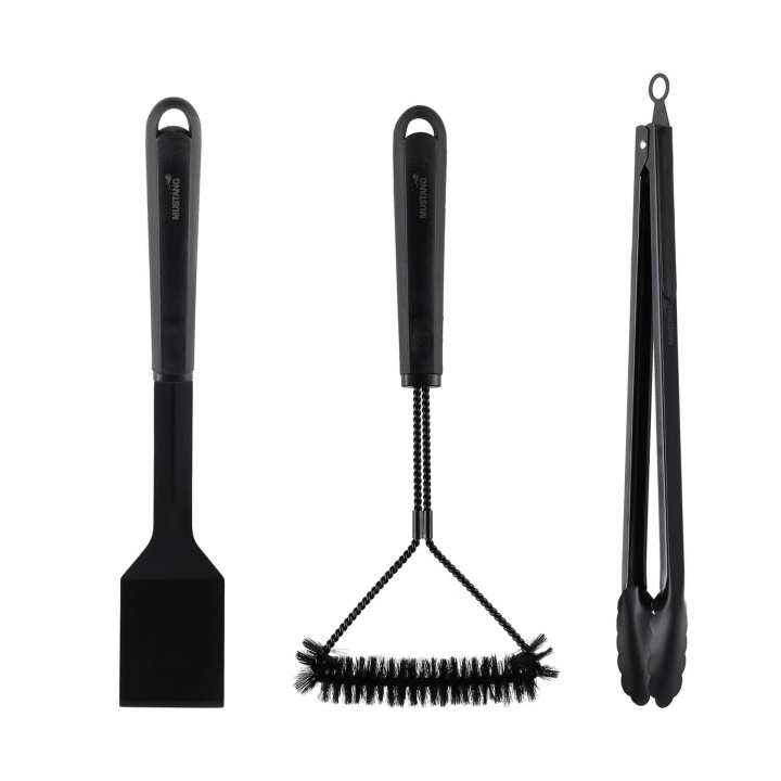 Mustang Grill Tool Set 3 pcs Black Line i gruppen HJEM, HUS OG HAGE / Hageprodukter / Griller & Grilltilbehør hos TP E-commerce Nordic AB (D12000)