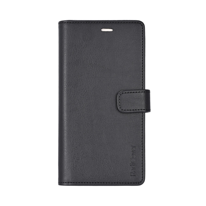 Radicover Mobil Lommebok iPhone 16E RFID 3 Kort MagSerie Svart PU i gruppen SMARTTELEFON & NETTBRETT / Mobilbeskyttelse / Apple / iPhone 16 hos TP E-commerce Nordic AB (D12002)