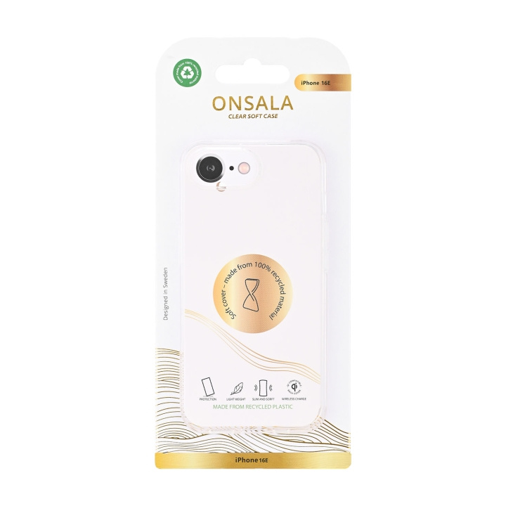 Onsala Mobildeksel iPhone 16E Resirkulert TPU Transparent i gruppen SMARTTELEFON & NETTBRETT / Mobilbeskyttelse / Apple / iPhone 16 hos TP E-commerce Nordic AB (D12003)