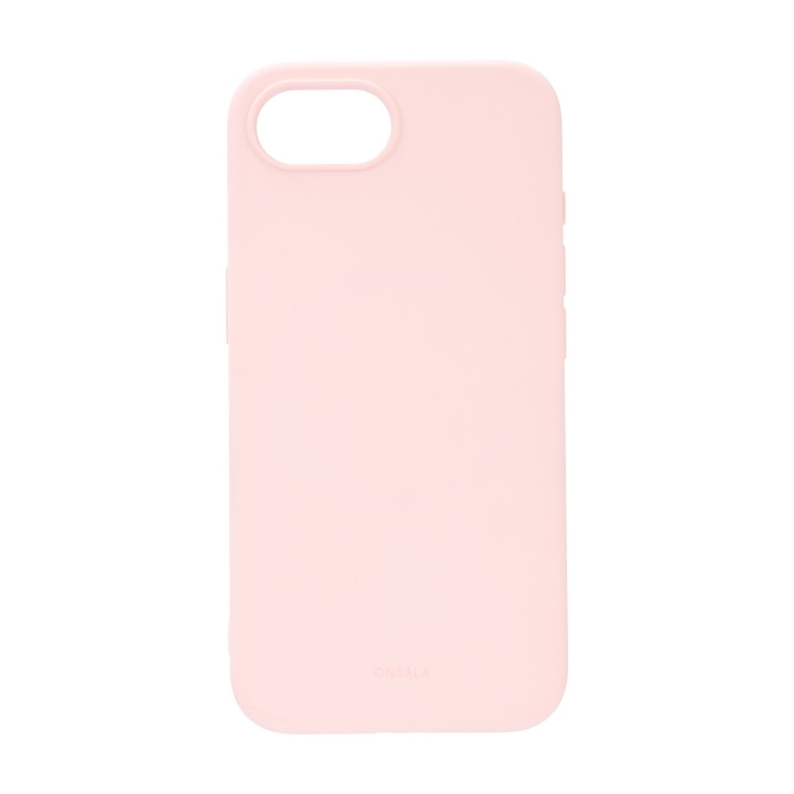 Onsala Mobildeksel iPhone 16E Bakside med Silikonfølelse Resirkulert MagSerie Chalk Pink i gruppen SMARTTELEFON & NETTBRETT / Mobilbeskyttelse / Apple / iPhone 16 hos TP E-commerce Nordic AB (D12014)
