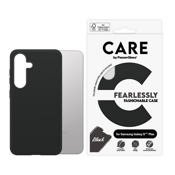 CARE by PanzerGlass - Fasjonabelt etui Svart Samsung Galaxy S25 Plus i gruppen SMARTTELEFON & NETTBRETT / Mobilbeskyttelse / Samsung hos TP E-commerce Nordic AB (D12459)