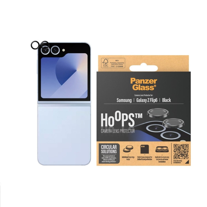 PanzerGlass Hoops - Objektivbeskytter - Samsung Galaxy Z Flip6 i gruppen SMARTTELEFON & NETTBRETT / Mobilbeskyttelse / Samsung hos TP E-commerce Nordic AB (D12600)
