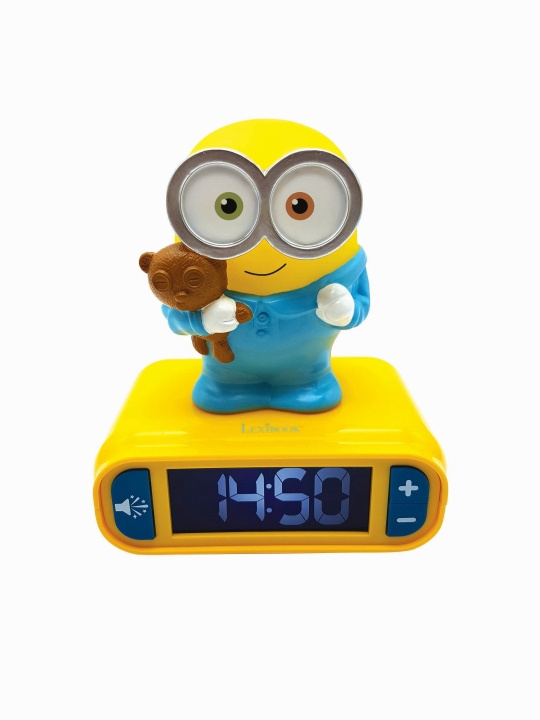 Lexibook Minions 3D-vekkerklokke med nattlys (RL800DES) i gruppen HJEM, HUS OG HAGE / Klokker & Teller / Vekkerklokker hos TP E-commerce Nordic AB (D12842)