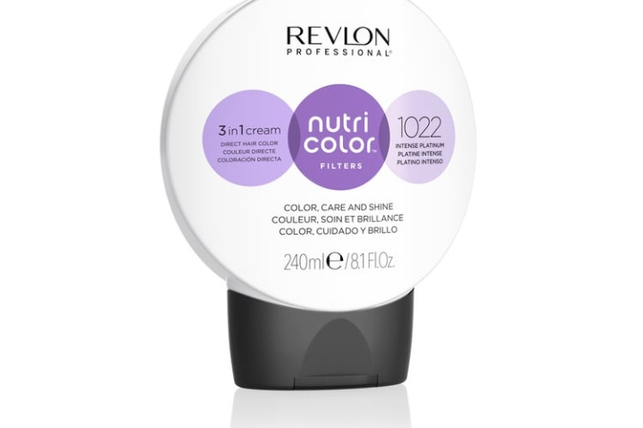 Revlon Nutri Color Filters Toning 240 ml - 1022 Intense Platinum i gruppen HELSE OG SKJØNNHET / Hår & styling / Hårpleie / Hårfarge / Hårfarge & Fargebombe hos TP E-commerce Nordic AB (D12855)
