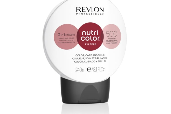 Revlon Nutri Color Filters Fashion 240 ml - 500 Purple Red i gruppen HELSE OG SKJØNNHET / Hår & styling / Hårpleie / Hårfarge hos TP E-commerce Nordic AB (D12857)