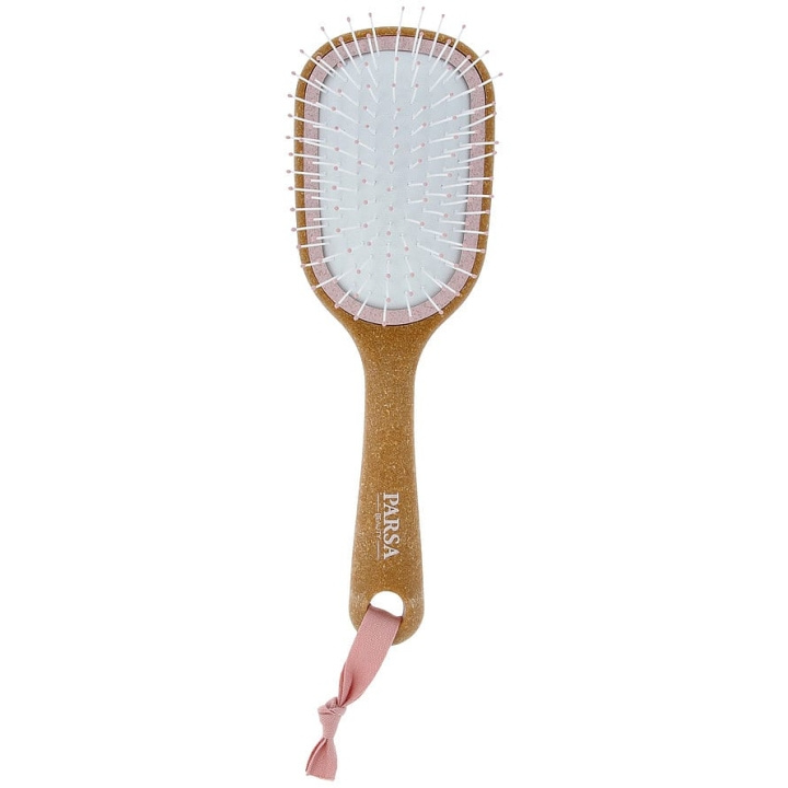 Parsa Cork Detangling Hairbrush Small Oval Wet & Dry Organic Pink i gruppen HELSE OG SKJØNNHET / Hår & styling / Hårbørster hos TP E-commerce Nordic AB (D12865)