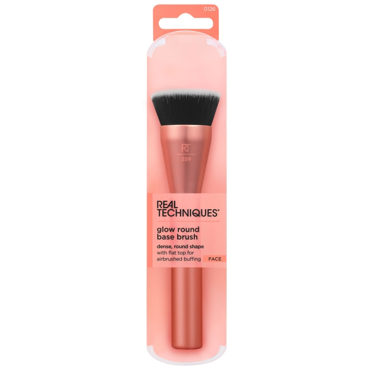 Real Techniques Glow Round Base Brush i gruppen HELSE OG SKJØNNHET / Makeup / Verktøy og sminkesett / Børster og pensler hos TP E-commerce Nordic AB (D12875)