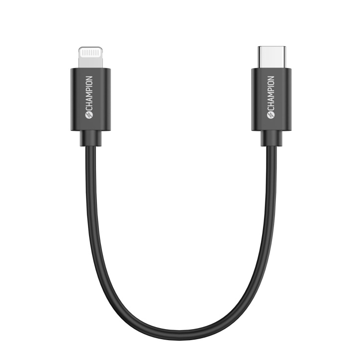 Champion USB-C til Lightning-kabel 30 cm svart i gruppen Datautstyr / Kabler og adaptere / USB / USB-C hos TP E-commerce Nordic AB (D12965)