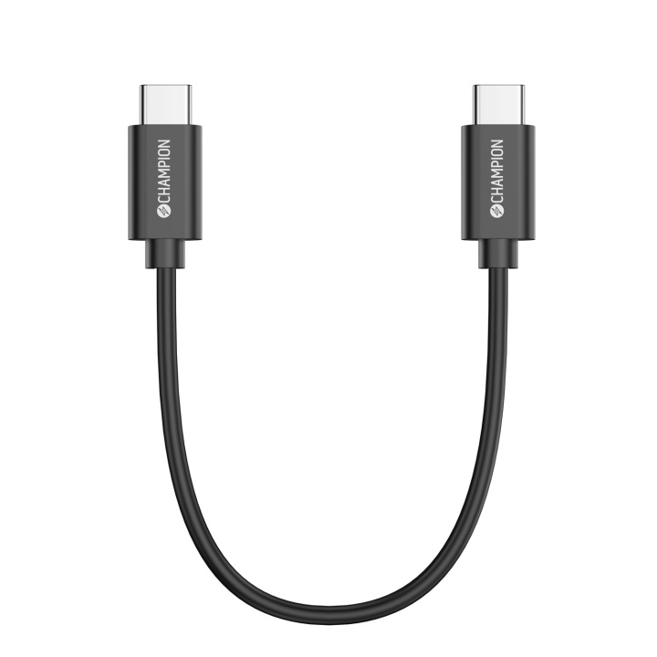 Champion USB-C-kabel 30 cm, svart i gruppen Datautstyr / Kabler og adaptere / USB / USB-C hos TP E-commerce Nordic AB (D12966)
