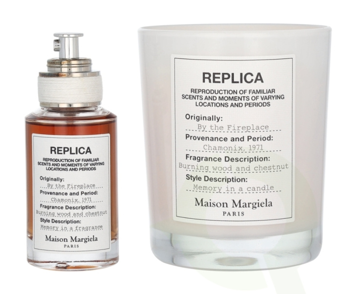 Maison Margiela Replica By The Fireplace Giftset 195 ml Edt Spray 30ml/Scented Candle 165g i gruppen HELSE OG SKJØNNHET / Gavesett / Gavesett for henne hos TP E-commerce Nordic AB (D13115)