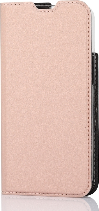 Wave BookCase beskyttelsesveske, iPhone 13 mini, rosa gull i gruppen SMARTTELEFON & NETTBRETT / Mobilbeskyttelse / Apple / iPhone 13 Mini / Flippdeksel hos TP E-commerce Nordic AB (D13303)