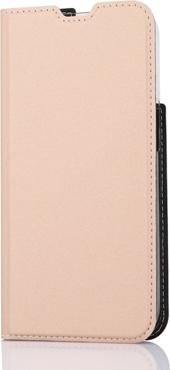 Wave BookCase beskyttelsesveske, iPhone 13 Pro, rosa gull i gruppen SMARTTELEFON & NETTBRETT / Mobilbeskyttelse / Apple / iPhone 13 Pro / Flippdeksel hos TP E-commerce Nordic AB (D13304)